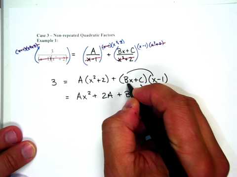 PC - 9.8 Partial Fractions, Case 3, Example 1