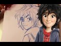 How to Draw HIRO from Disney&#39;s Big Hero 6 - @DramaticParrot