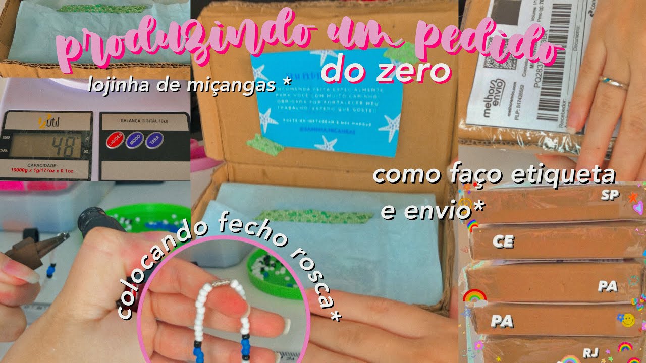 montando um pedido do zero da loja✨(enviando para os correios) - Sara Quintino
