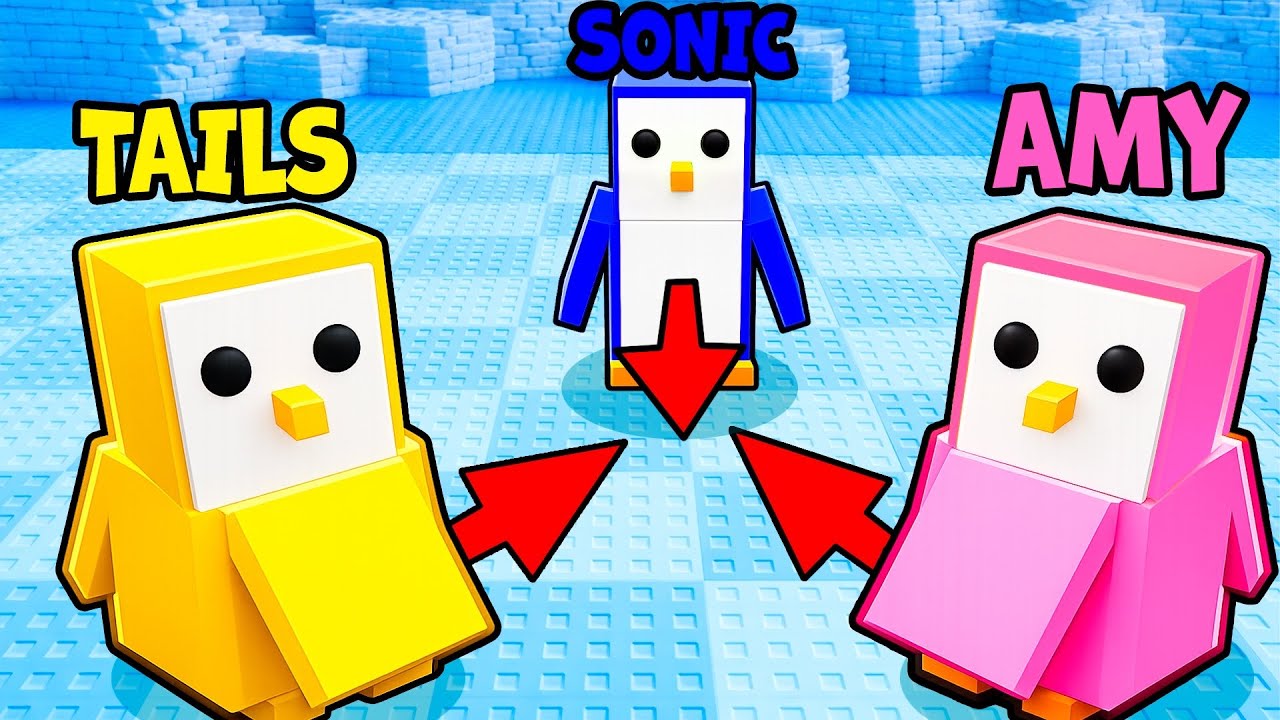 Sonic Juega PENGUIN KNOCKOUT en Roblox!