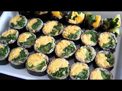 김밥 이렇게 드세요! 살 안쪄요! 딱 2가지 재료면 충분합니다!