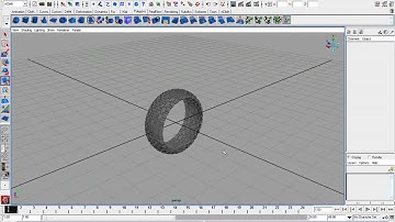 Maya modeling a tire