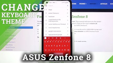 How to Pick Keyboard Color in ASUS Zenfone 8 - Change Keyboard Theme