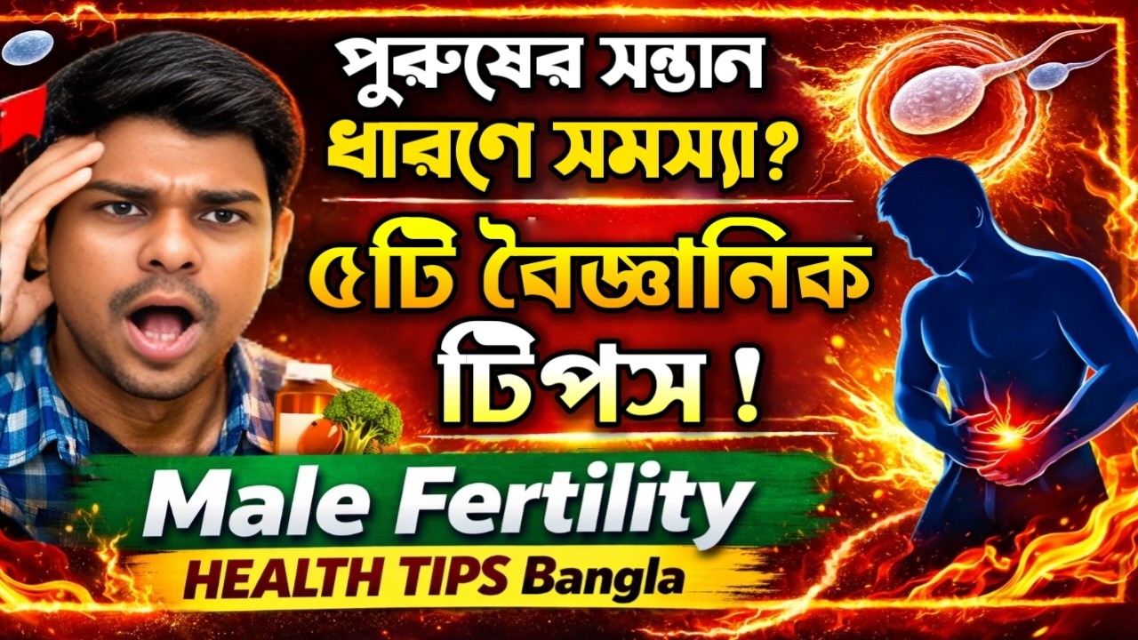 পুরুষের সন্তান ধারণে সমস্যা? ৫টি বৈজ্ঞানিক টিপস | Male Fertility Health Tips Bangla 🔥
