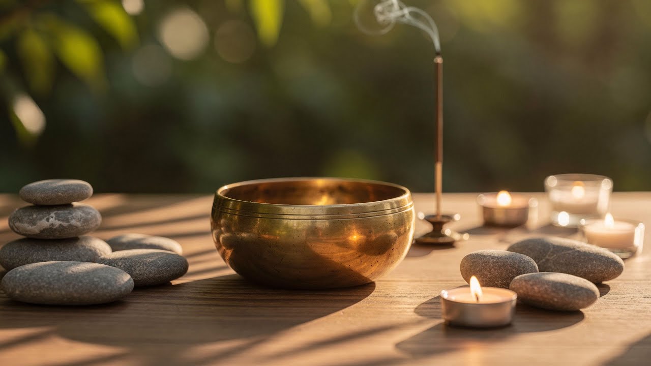 Tibetan Singing Bowls Meditation • 10 Minutes of Healing Sound for Calm ...