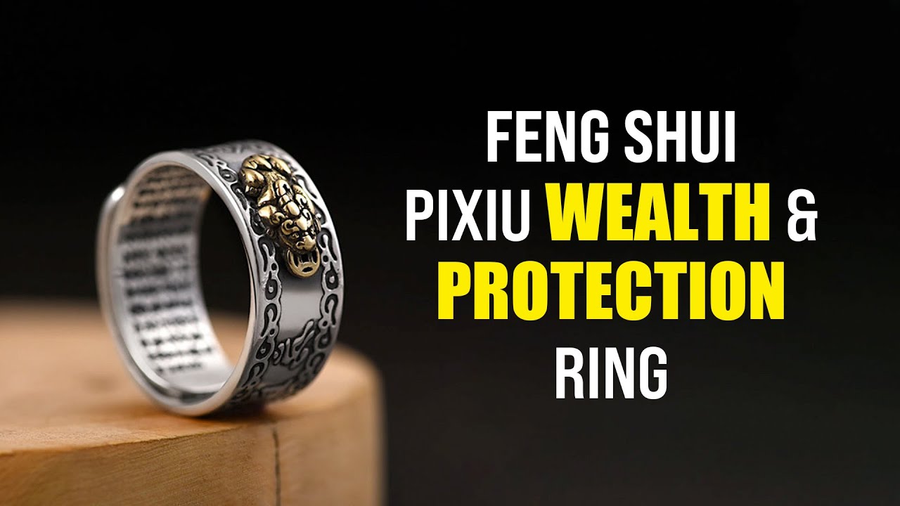 Amazon.com: HETICA Feng Shui Pixiu Mantra Ring, Anillo Pixiu Feng Shui Ring  for Men Women, Adjustable Wealth and Protection Good Luck Money Amulet,  Buddhist Wide Surface Ring : Home & Kitchen