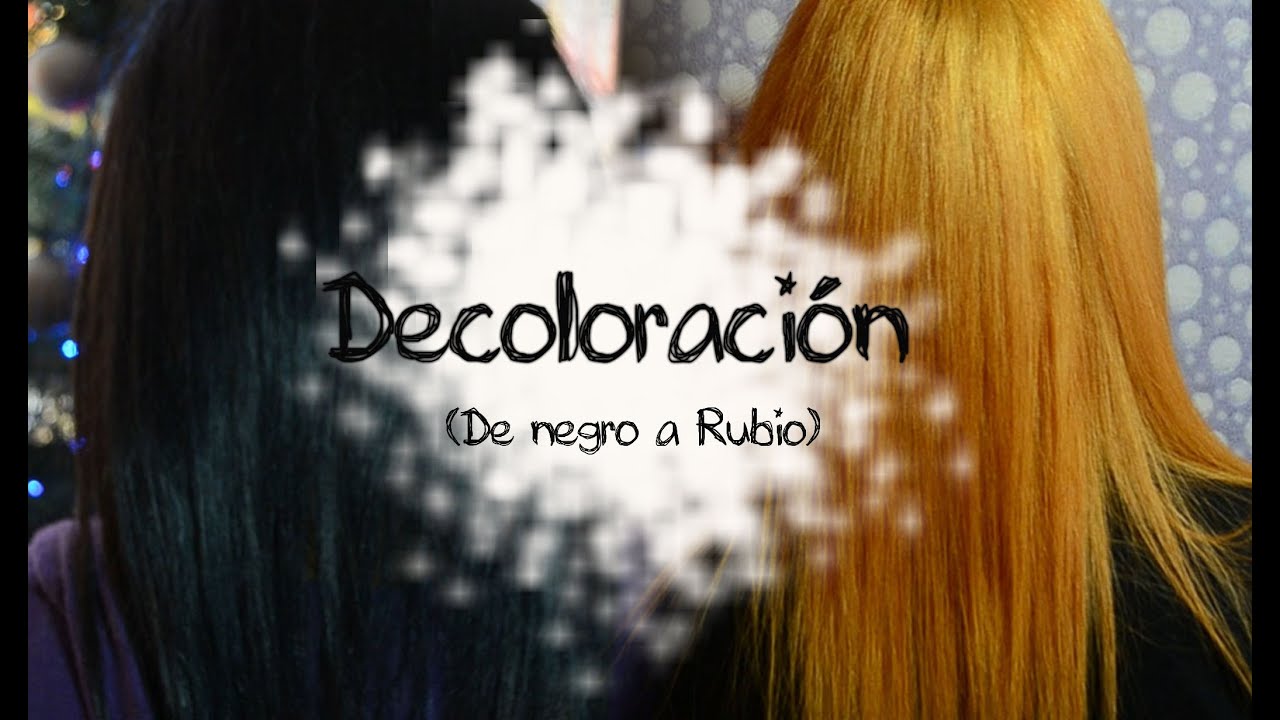 Cómo hacer una decoloración en casa (De cabello oscuro a rubio) - YouTube