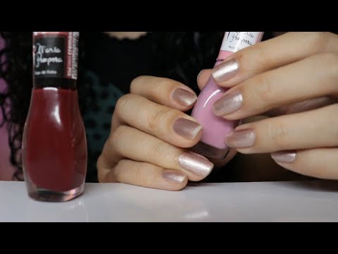 ASMR caseirinho Testando novos esmaltes 💅🏻