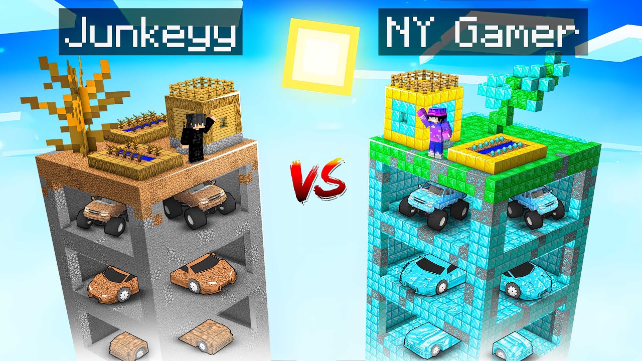 NOOB vs PRO Mining One Chunk in Minecraft
