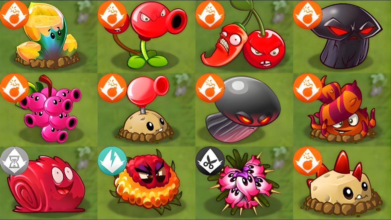 ALL BOOM PLANTS POWER-UP! vs PVZ 2 ALL FINAL BOSSES - PvZ 2 Mod Final Boss