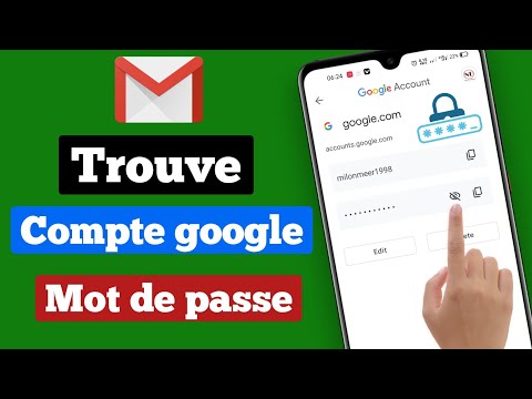 Comment retrouver le mot de passe Gmail oublié | comment trouver le mot de passe d'un compte google