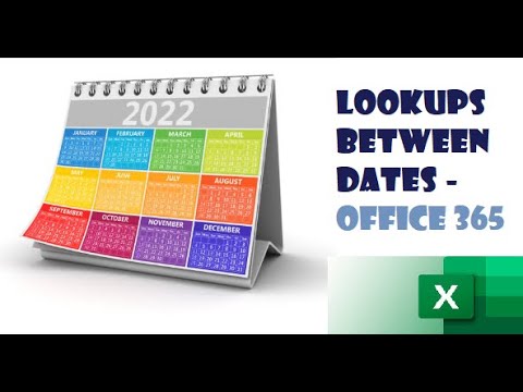 014. LOOKUPS between 2 DATES - Using Excel for OFFICE 365