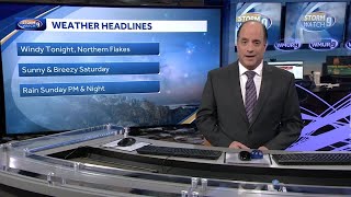 : Windy Friday Night, Sunny Saturday Ahead