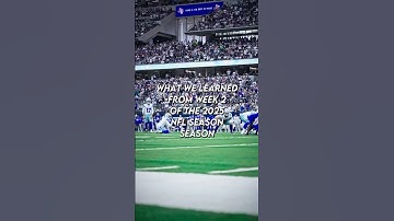 What We Learned From Week 2 Of The 2025 NFL Season. #shorts #recommended #football #viral