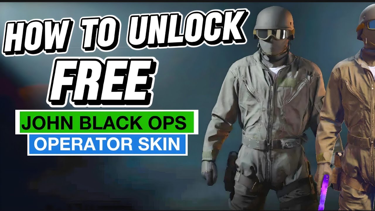 How To Unlock John Black Ops Operator Free Skin In Black Ops 6.. - YouTube