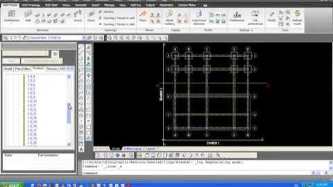 02- Auto CAD Structural Detailing Form work - Export the element position with 3 methods Part 1
