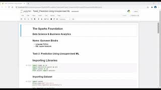 Task 2 - Prediction using unsupervised ML.