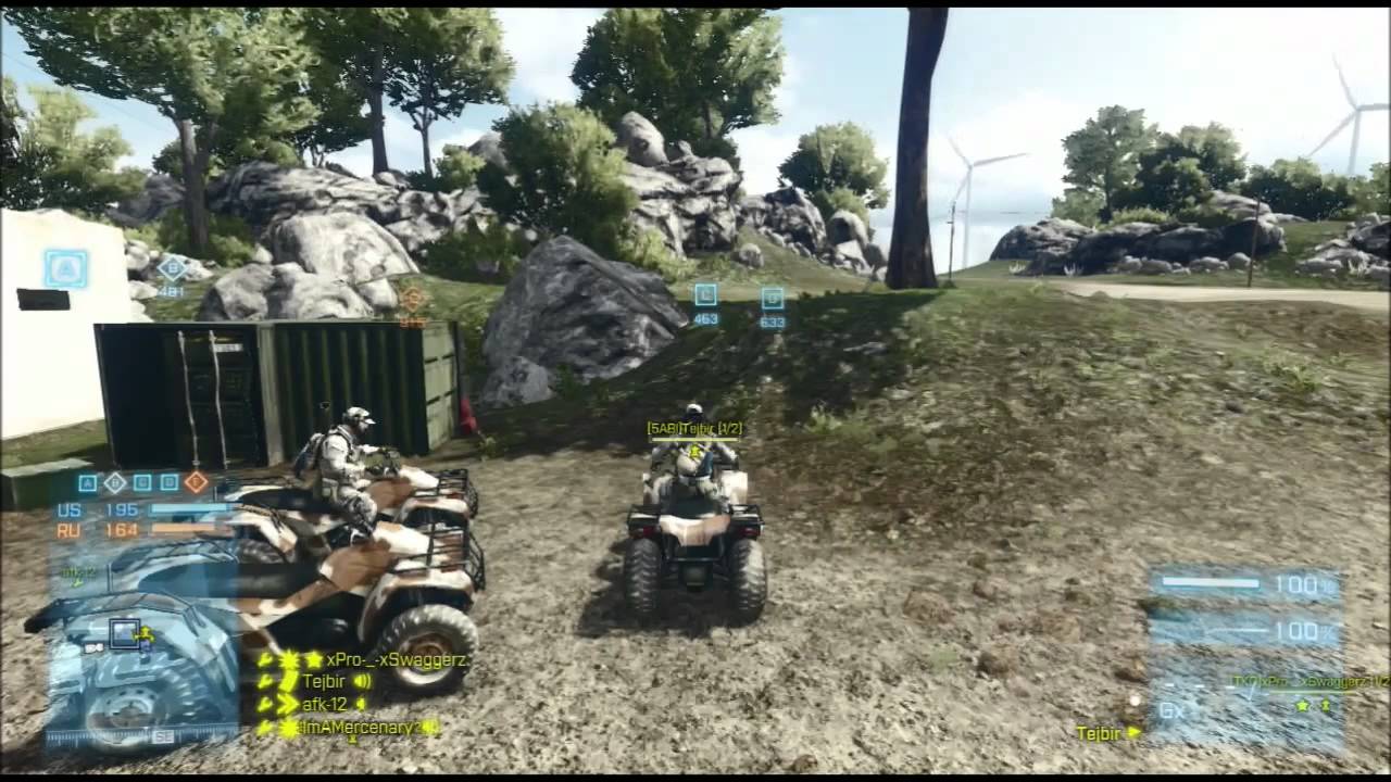 BATTLEFIELD 3 ATV RACE ARMORED SHIELD 6 ATVS