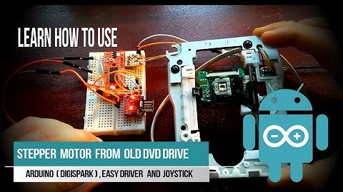 Control stepper motor from DVD drive using arduino (Digispark) and joystick module