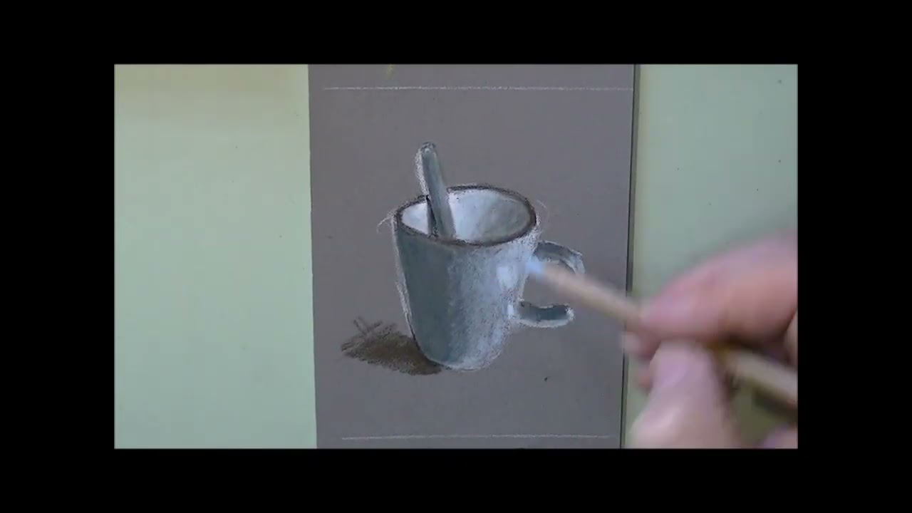 ⁣dessins aux crayons pastels