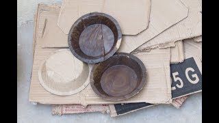 Pani Puri Plate Making - Waste Attai & Mantharai Leaf Plate