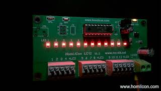 6 to 12 Channel Light Show LED Sequencer Chaser Programmable Controller with Remote - HomLiCon LC12R