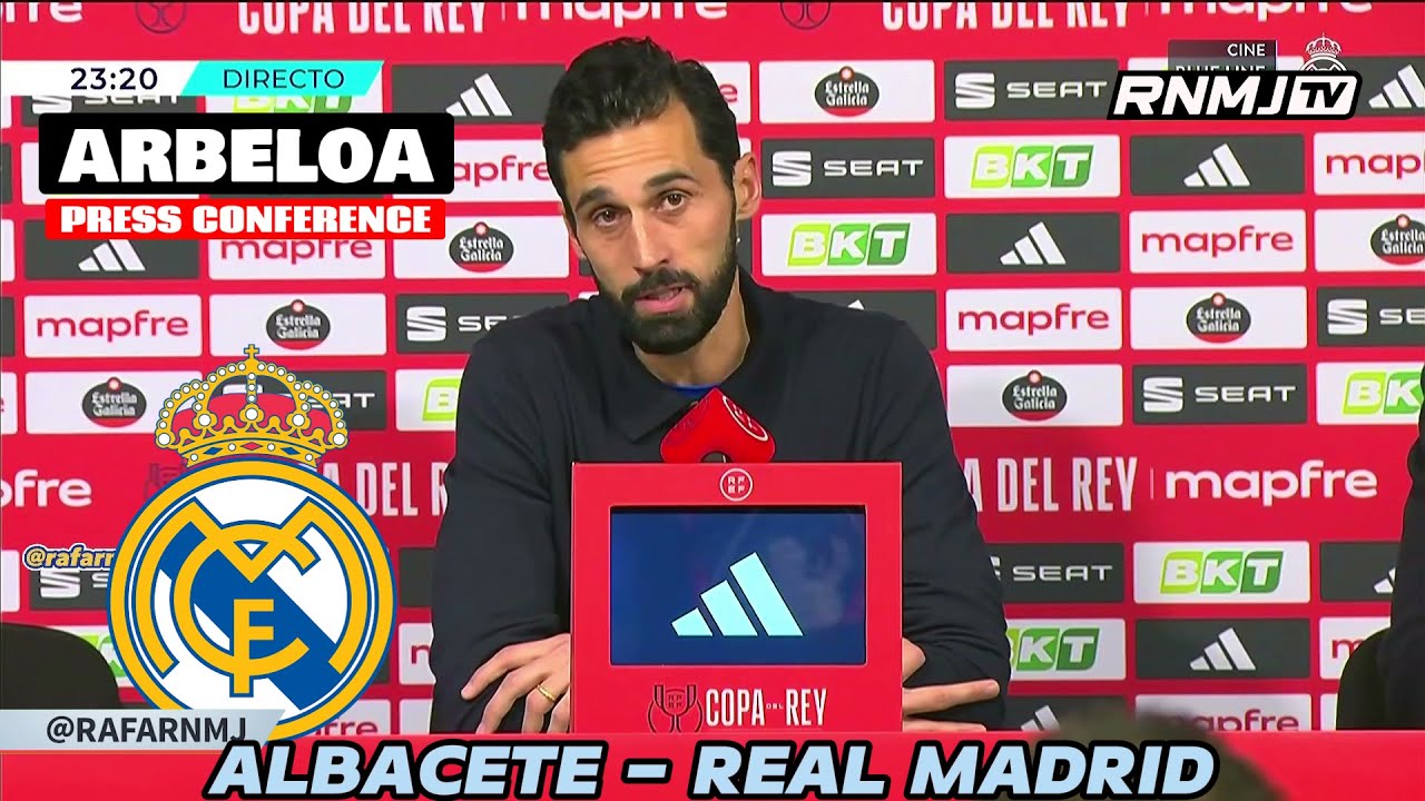 Rueda de prensa de ARBELOA post ALBACETE 3-2 REAL MADRID
