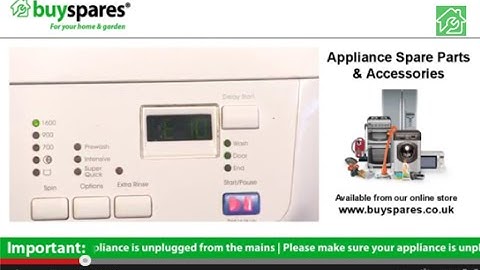 How to Identify Zanussi, AEG or John Lewis Washing Machine Error Codes