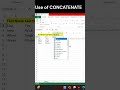 Concatenate Formula in Excel #concatenate #concatenation #excel #shorts #exceltips