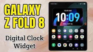 How to Add a Digital Clock Widget to the Home Screen On Samsung Galaxy Z Fold 8 Ultra