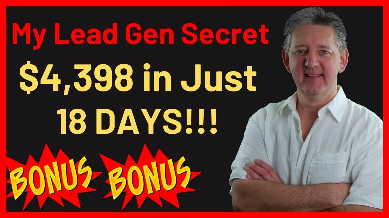 My Lead Gen Secret Review 2020 | $4,398 in Commissions! Day 18 Results | + Bonus👇