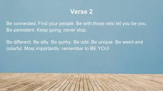 WM Spring Sing: Be You Opening-Full Song