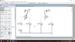 A+ B+ A- B-  | FluidSim Pneumatics screenshot 5