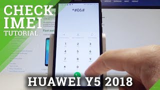 How to Check IMEI in HUAWEI Y5 2018 - Find Serial Number