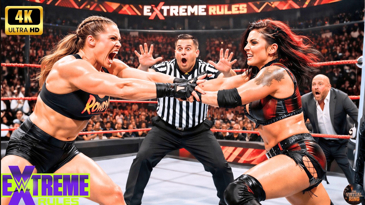 ПОЛНЫЙ МАТЧ – Альба Файр против Ронды Роузи – WWE Extreme Rules 2026 🏟️ #albafyre #rondarousey
