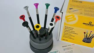 Bergeon 6899-S09 Ergonomic Screwdrivers On A Rotating Base