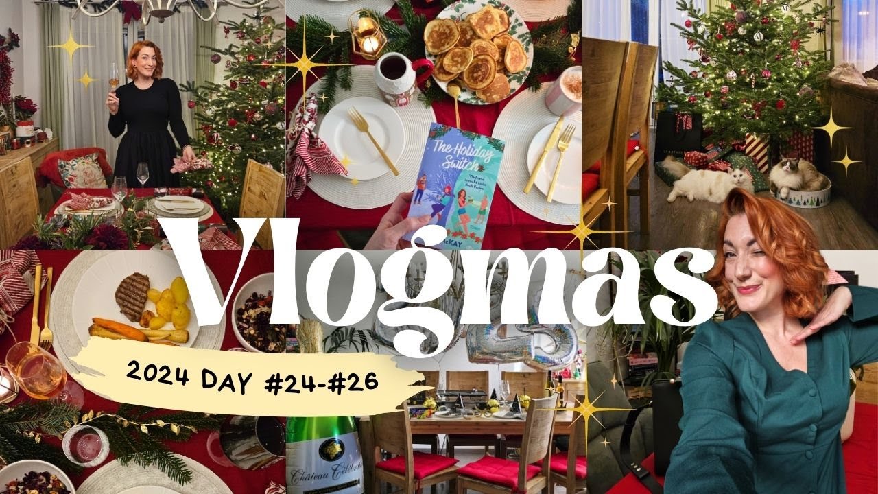 Vlogmas 2024 Day 24 - Finale 🎄🍾✨️ So feiern wir Weihnachten 2024: Heiligabend, Bescherung & mehr