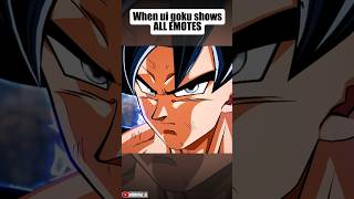 WHAT HAPPENS WHEN UI GOKU ALL EMOTES 🔥INSANE #dragonball #sparkingzero #goku #anime #shorts