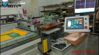 Automatic microcomputer screen printing machine with CCD camera Alignment