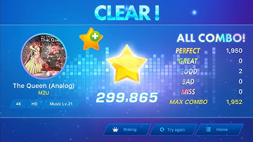 [O2Jam - Music & Game] M2U - The Queen (Analog) | 4K HD 21 | Full Combo