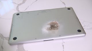 MacBook catches fire while charging in Mass. home