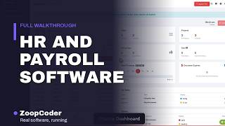 HR and Payroll Software — Full Demo | Leave Approvals & Salary Slips | ZoopCoder