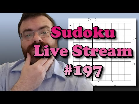 Sudoku Live Stream #197 Come solve with me!