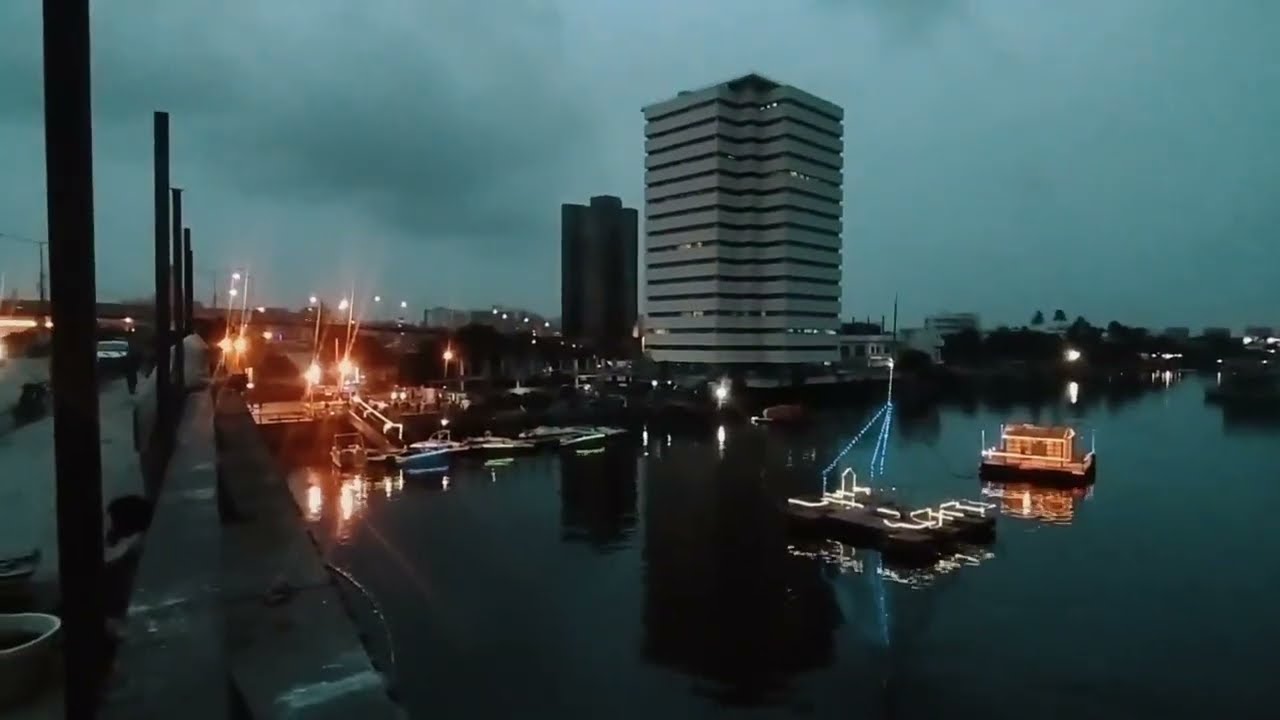 City Of Light Karachi Pakistan Beautiful Evening View From Netty Jetty Bridge