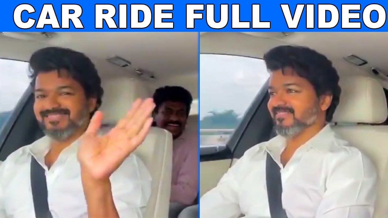 Thalapathy Vijay Car Ride With Nelson And Sathish | Beast | Pooja Hedge | Dancer Sathish