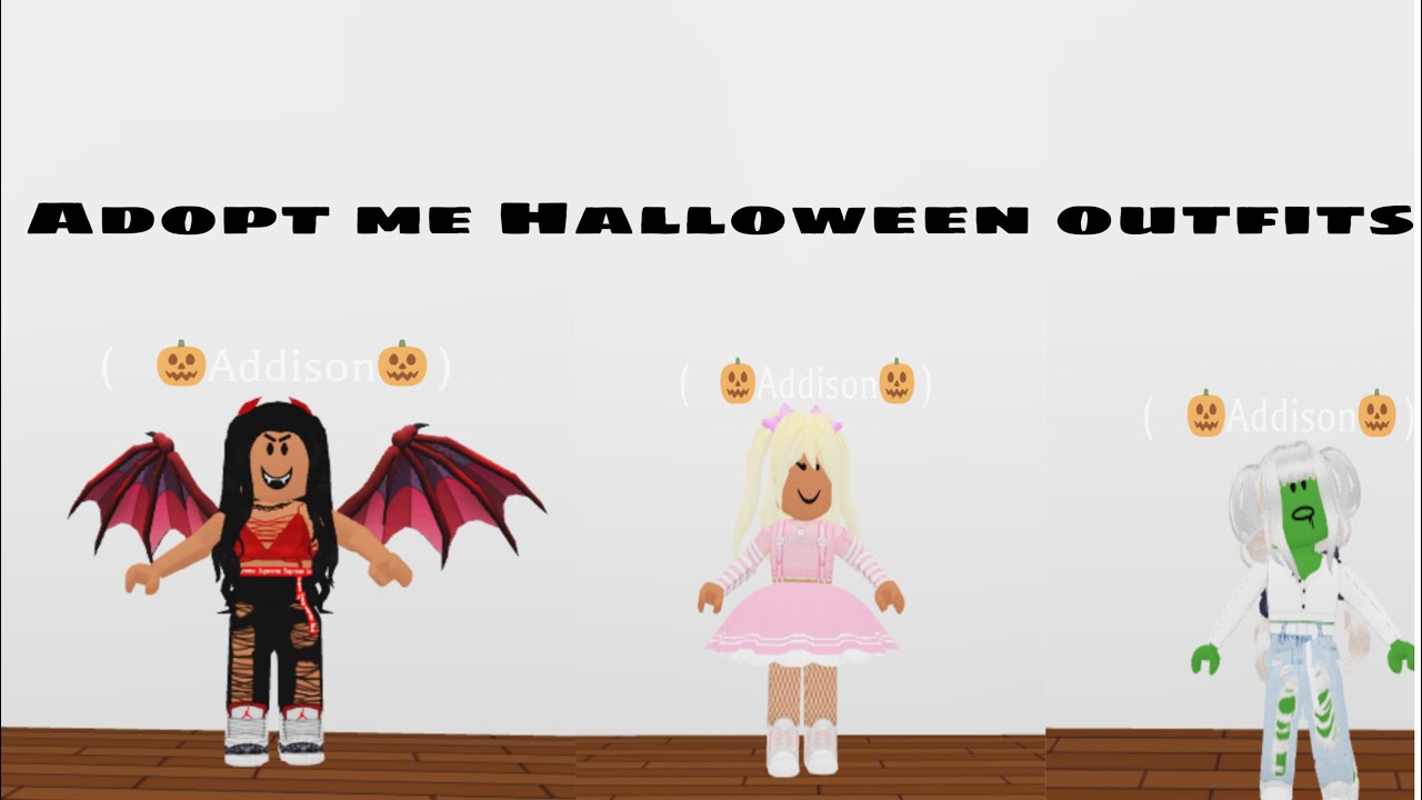 Adopt me Halloween outfits! Mobile Sped up YouTube