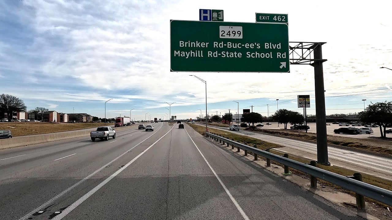 I-35 South Exit 473 Milam Rd North of Denton to I-35E South Exit 562 Buc-ee's Blvd