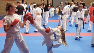 WKF Karate KATA Training and Kumite React and attack