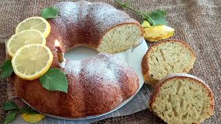 A different taste of lemon cake decorated with purslane seeds | It is absolutely amazing/💥🥮