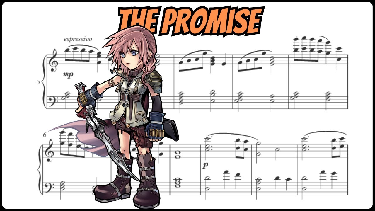 ファイナルファンタジー13 楽譜 FINAL FANTASY XIII ピアノ FF13 Main theme Piano Sheet Music for Piano (Solo